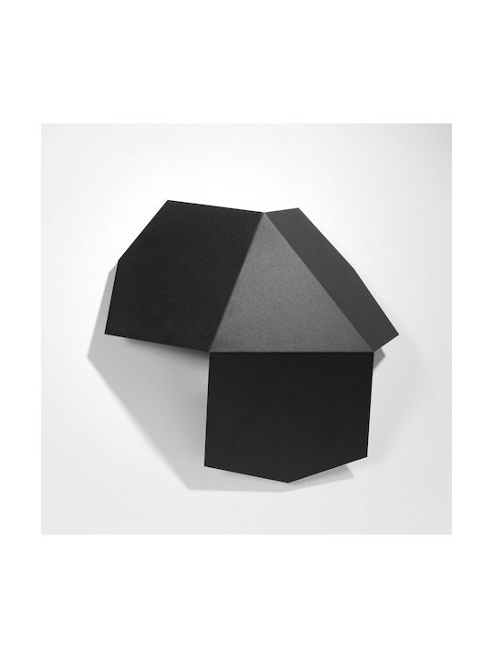 Sollux Tre Φωτιστικό Τοίχου Μαύρο 30x26x15εκ. Sollux Tre Φωτιστικό Τοίχου Μαύρο 30x26x15εκ.