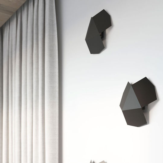 Sollux Tre Modern Lamp Wall with Socket G9 Black 30x26x15cm