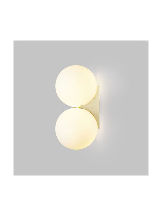 ARlight Modern Lamp Wall with Socket G9 Gold 15x15cm