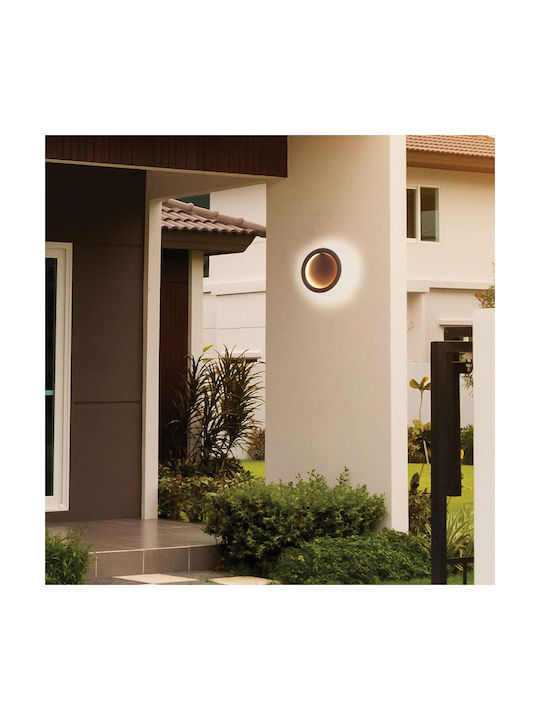 Viokef Wandmontiertes Außenwandleuchte LED IP65 16W mit Warmweißem Licht 23x23cm