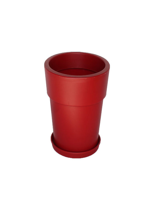 Viomes Linea Pot Plastic Bordeaux 30x30x28.5cm.