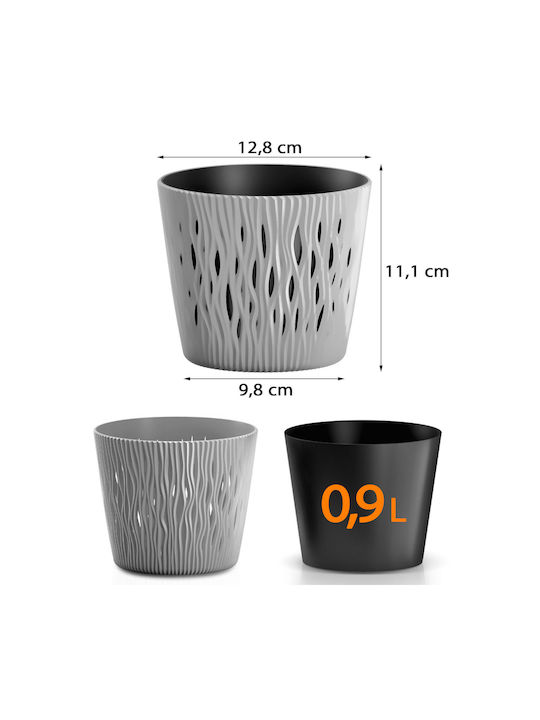 Marhome Sandy Pot Plastic 12.8x12.8x11.1cm.
