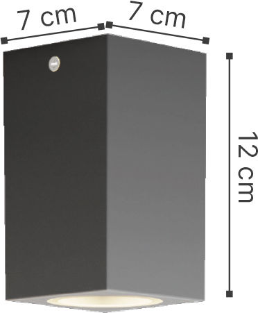 Inlight Cowart Einzel Spot mit Fassung GU10 in Gray Farbe Inlight Cowart Einzel Spot mit Fassung GU10 in Gray Farbe