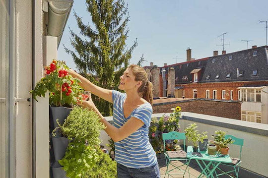 Gardena Set Vertikale Bepflanzung Ecke NatureUp! Set 3 Töpfe Kunststoff