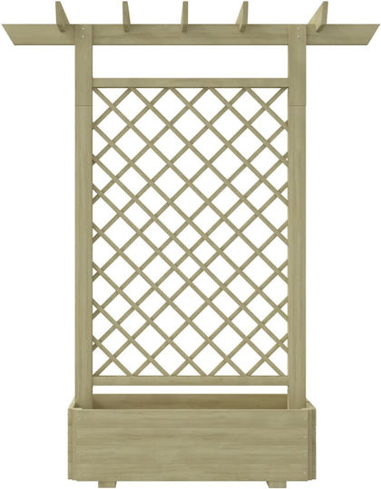 vidaXL Blumenkasten Hölzernes Braun 162x56cm.