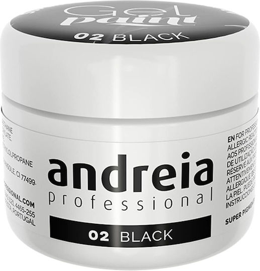 Andreia Professional Nail Art Gel Black 4ml