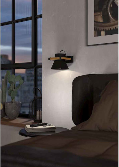 Eglo Single Spot with Socket E27 in Black Color Eglo Single Spot with Socket E27 in Black Color