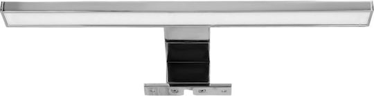 Adviti Leuchte Badezimmer mit Integrierter LED und Neutralweißes Licht Silber 30cm