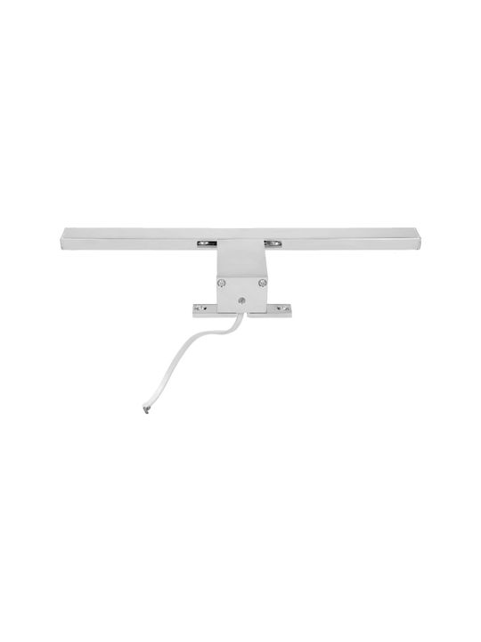 Adviti Lamp Bathroom with Integrated LED and Natural White Light Silver 30cm