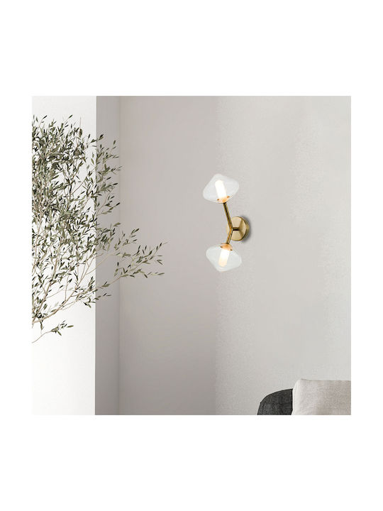 Zambelis Lights Φωτιστικό Τοίχου Χρυσό 15x21εκ. Zambelis Lights Φωτιστικό Τοίχου Χρυσό 15x21εκ.