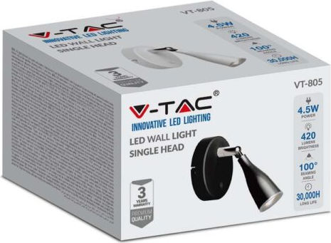 V-TAC Single LED Warm White Spot in White Color