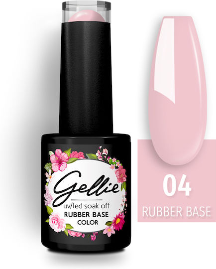 Gellie 04 Base Coat for Semi-Permanent Nail Polish Rubber 10ml