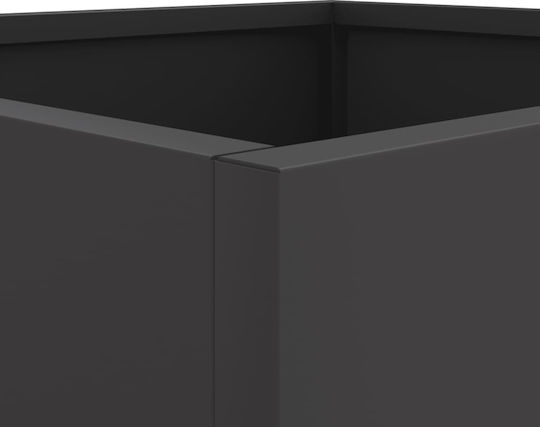 vidaXL Planter Box Plastic Black 49x46x47cm.