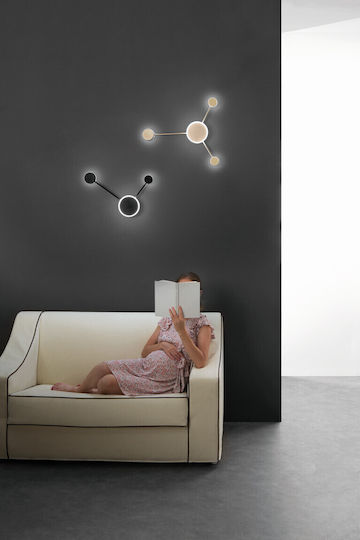 Fan Europe Led-Etere-PL3 Modern Lamp Wall Gold 53x46x6cm