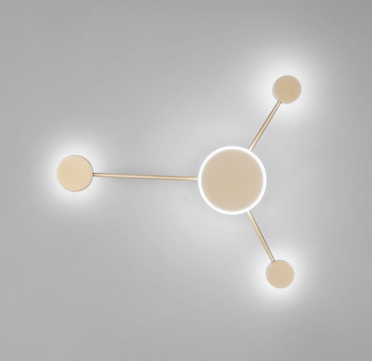 Fan Europe Led-Etere-PL3 Modern Lamp Wall Gold 53x46x6cm