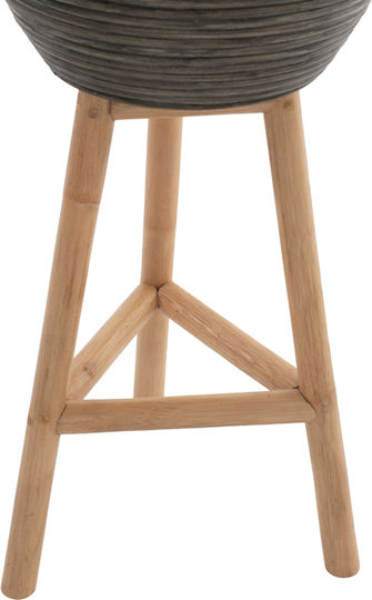 HomeMarkt Pot Bamboo Natural/Green 31x31x80cm.