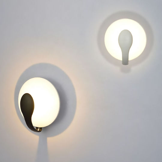Luma Modern Lumină de Perete cu LED Integrat și Lumină Alb Cald 18x18cm