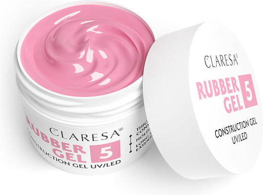 Claresa Rubber 5 Builder Gel Νυχιών Ροζ 90gr
