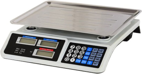 Digital Electronic Commercial Scale Precision with 40kg Weighing Capacity and 5g Measurement Accuracy