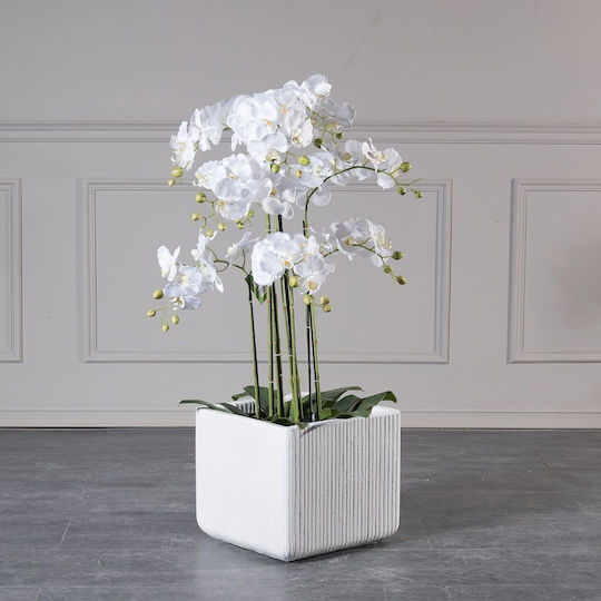 Supergreens Pot Ceramic White 37cm.