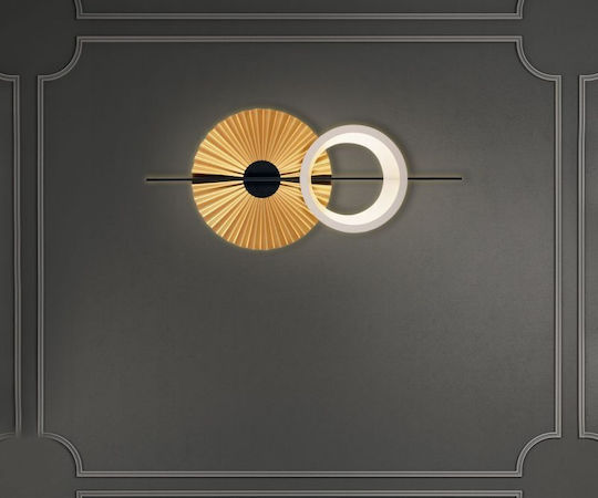 Luma Modern Leuchte Wand mit Integrierter LED und Warmweißes Licht Gold 100cm
