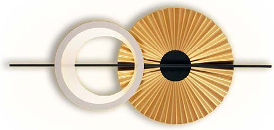 Luma Modern Leuchte Wand mit Integrierter LED und Warmweißes Licht Gold 100cm