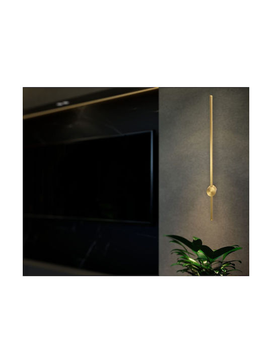 Luma Осветително тяло За стена LED Златист 80x80см.