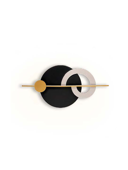 Luma Modern Lamp Wall with Integrated LED and Warm White Light Gold 100cm