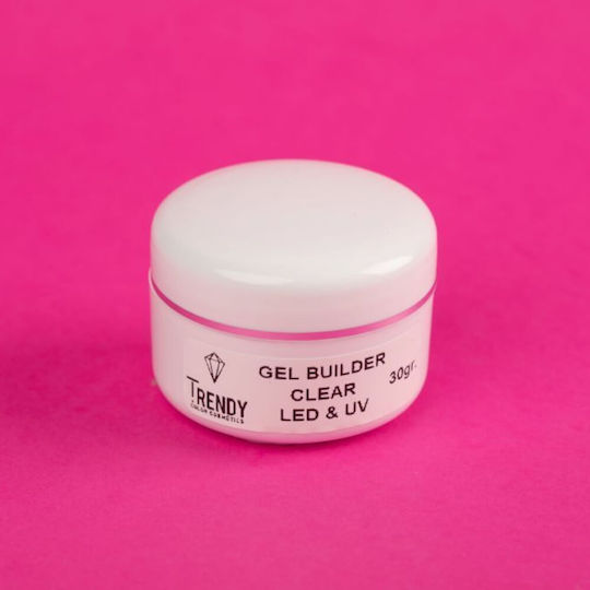 Trendy Color Cosmetics Gel Falsche Nagelgel Transparent 30ml