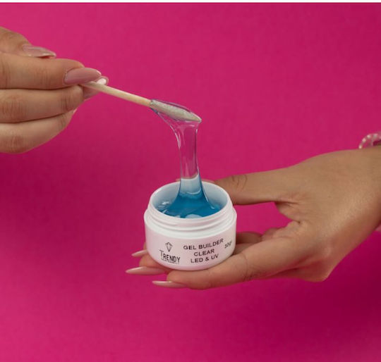 Trendy Color Cosmetics Gel Falsche Nagelgel Transparent 30ml