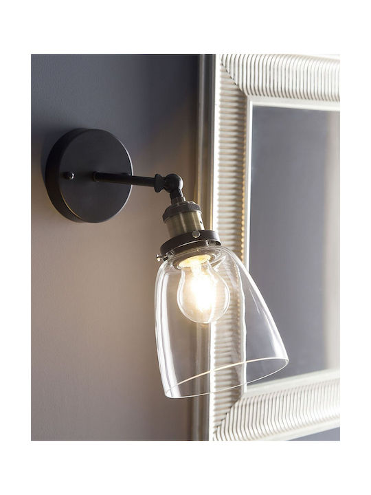 Beliani Modern Lumină de Perete Negru 14cm