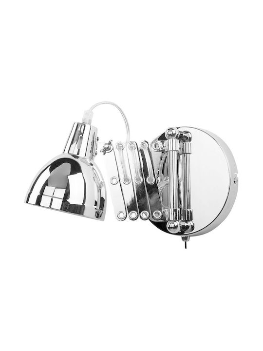 Beliani Klassisch Leuchte Wand Silber 11cm