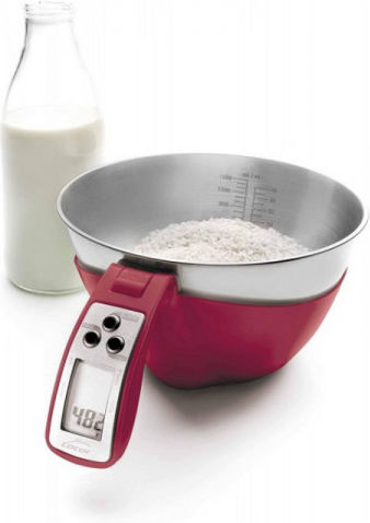 Lacor Ψηφιακή Ζυγαριά Κουζίνας με Κάδο έως 5kg Κόκκινη