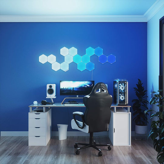 Nanoleaf Умен Декоративен LED Осветителен Тяло RGB Шестоъгълник 15 Бр