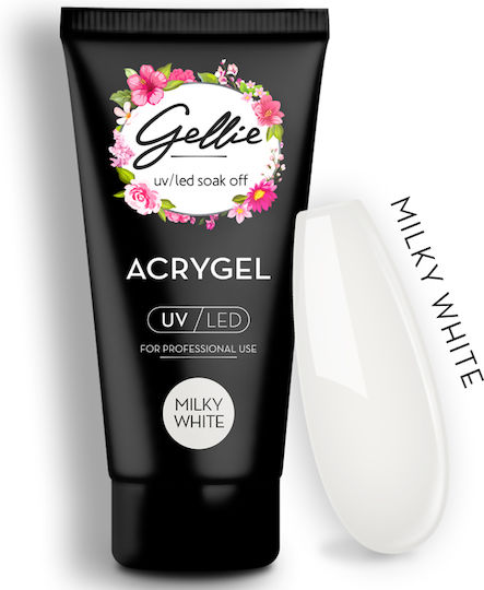 Gellie Acrygel Falsche Nagelgel Milky White 60ml