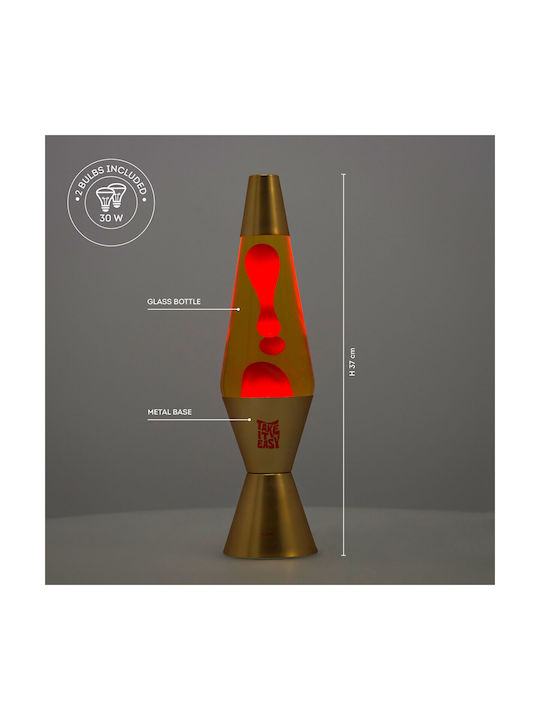 Legami Milano Διακοσμητικό Φωτιστικό E14 Lava Lamp 36.3x36.3x36.3εκ.