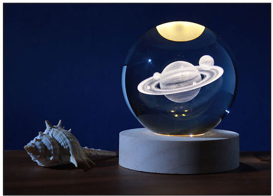 I-Total Διακοσμητικό Φωτιστικό LED Θερμό Λευκό 3000K Crystal Ball 6εκ.