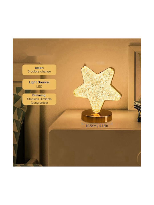 Stern Usb Dekorative Lampe Gelb