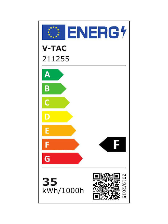 V-TAC Μονό LED Θερμό Λευκό Σποτ σε Λευκό Χρώμα