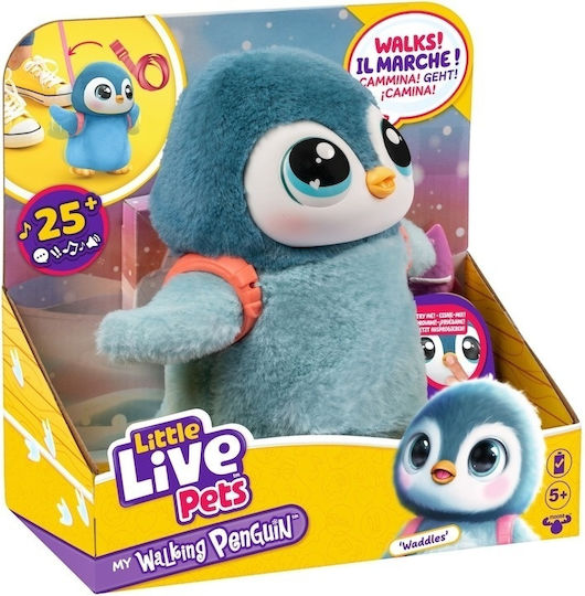 Moose Toys Plush Little Live Pets My Walking Penguin For 5+ Years 13.5 cm