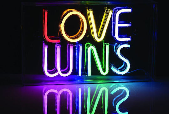 Aca Decorative Lamp Love Multicolour