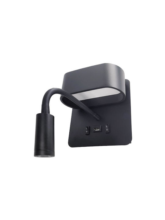 Inlight Single LED Warm White Spot in Black Color