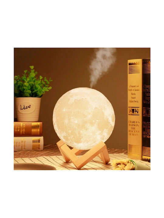 Large Humidifier Moon Lamp Decorative Lamp 3D Illusion White