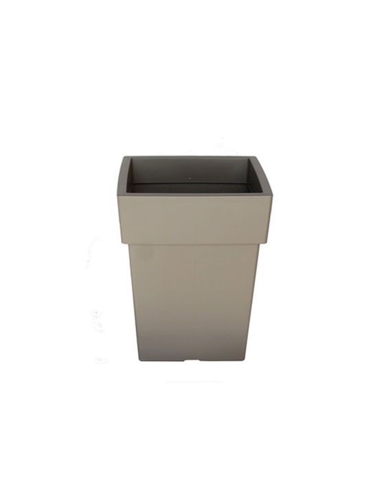 Viomes Linea 570 Flower Pot 15x18cm in Gray Color