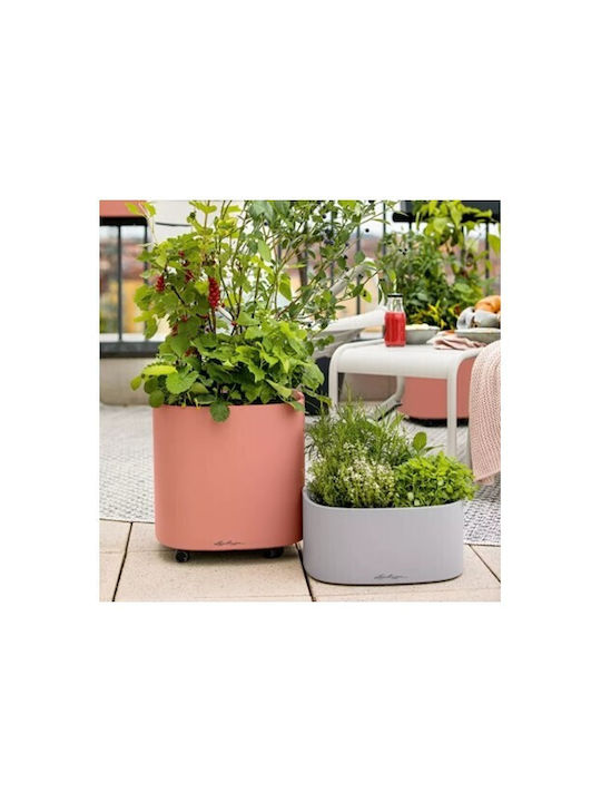 Lechuza Pila Planter Coral Red Γλάστρα Πλαστική Ροζ 35x35x33εκ.
