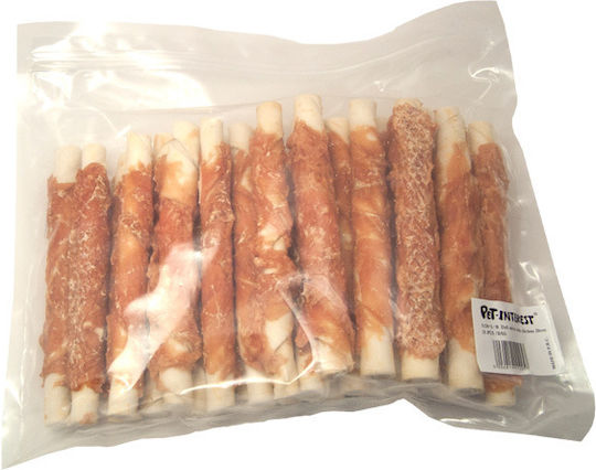 Pet Interest Wrapped Dog Stick Treats Medium Breeds Grain Free with Chicken 20cm 60gr 1128-L-B