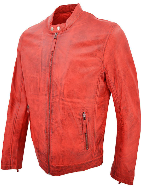 Dermatina 100 Leather Jacket RED-FIRE