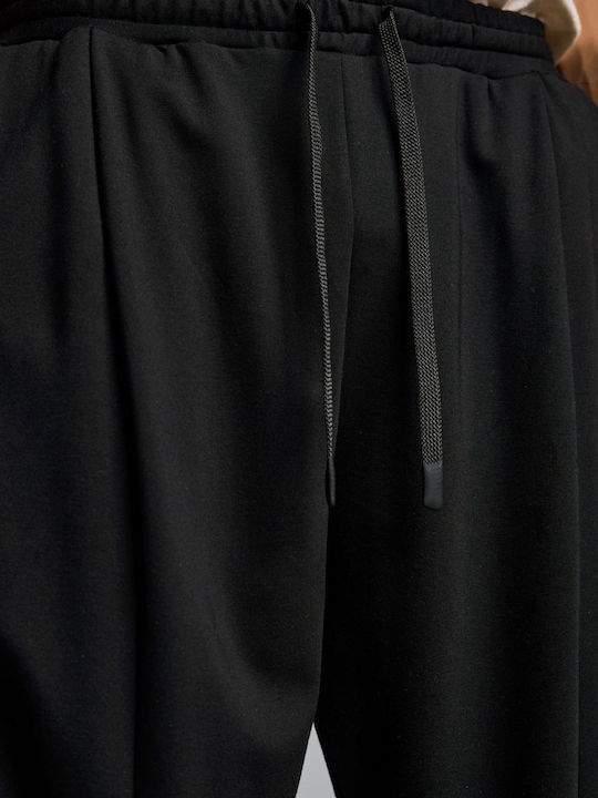 Παντελόνι Ελαστικό σε Loose Εφαρμογή Black