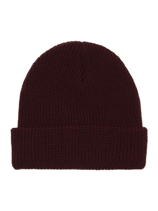 Mogul Beanie Ανδρικός Σκούφος Πλεκτός σε Μπορντό χρώμα