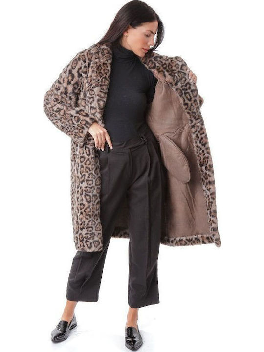 Κοντή Γυναικεία Γούνα Animal Print